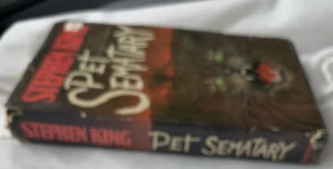 Pet Sematary Stephen King Hardback First Edition Y3 Gutter Partial Dust Jacket - Picture 1 of 12