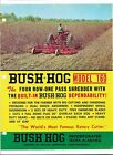 Original Bush Hog Model 160 Four Row One-Pass Shredder Sales Brochure Form Bh-22