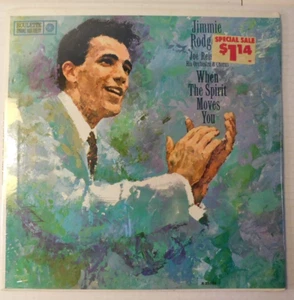 SEALED 1960 MONO LP Jimmie Rodgers "When the Spirit Moves You" Roulette R 25103 - Picture 1 of 2