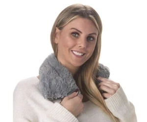 Warmies GRAY Wrap Cozy Plush Heatable Lavender Scented Intelex ~ NWT - Picture 1 of 4