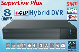 Superlive Plus 8 canales dvr 5mp Lite 1080p HD DVR analógico híbrido HD compatible con NDAA H.265 - Imagen 1 de 4