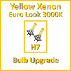 Warm White 3000K Yellow Xenon Headlight Bulbs Main Dip Beam or Fog H7 55W (x2) - Picture 1 of 1