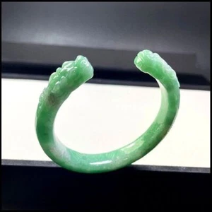 【KATHY JADE】【Best Buy】Emerald Apple Green Jadeite Jade Bangle《55mm》《Grade A》 - Picture 1 of 3