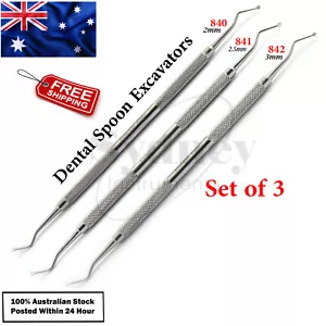 Dental Spoon Excavator Restorative Tooth Cavity Carious Removals Lab Scalers - Picture 1 of 4