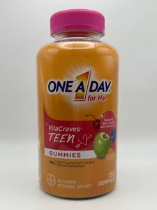 ONE a DAY Teen for Her Multivitamin Gummies, Gummy Multivitamins with Vitamin A, - Picture 1 of 3