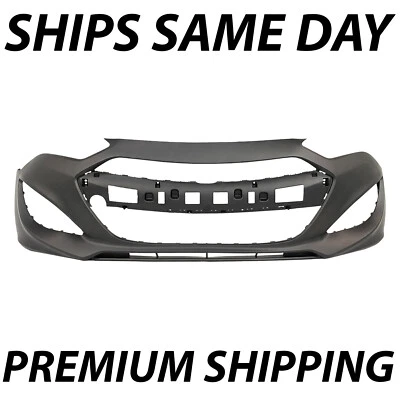 PRIMERED Front Bumper Cover SHIPS UNFOLDED for 2013-2016 Hyundai Genesis Coupe - Image 1 of 4