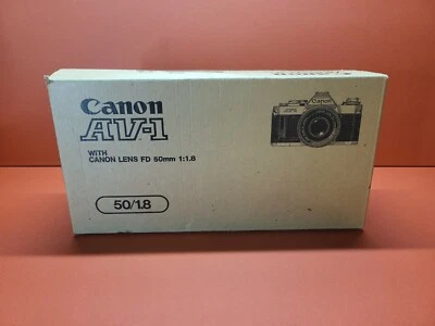 Lente Canon AV-1 SLR 50/1,8 en caja original ~ probada y funcionando Foto 1 de 4