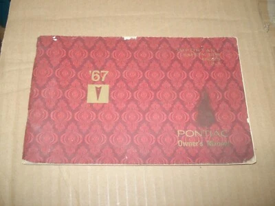 1967 PONTIAC OWNERS MANUAL ORIGINAL GLOVE BOX TEMPEST GTO - Image 1 of 2
