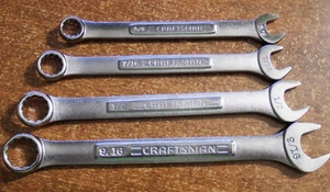 4 Craftsman (3/8 - 9/16) Open / Closed wrenches EXC! - Bild 1 von 2
