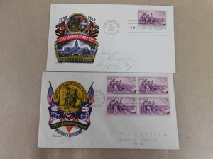 KENTUCKY STATEHOOD 2 FDC`S CACHETS DE STAEHLE-FLEETWOOD & JORDAN ELMHURST - Imagen 1 de 1