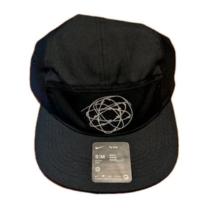 Nike USA Dri-FIT Futura 5 Panel Adjustable Fly Cap Hat Black Size S/M HF8856 010 - Picture 1 of 5