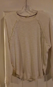 Pilcro Anthropologie Womens Long Sleeve Ruffled Top/Sweater Size S - Picture 1 of 3