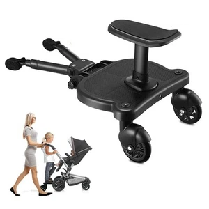 Universal Stroller Board with Detachable Seat, 2 in 1 Buggy Board Suitable fo... - Picture 1 of 8