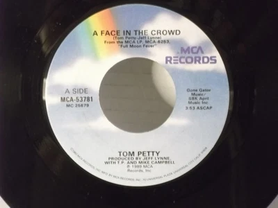 Tom Petty,MCA 53781"A Face In The Crowd"US,7"45,1989 blues rock, Mint - Image 1 of 2