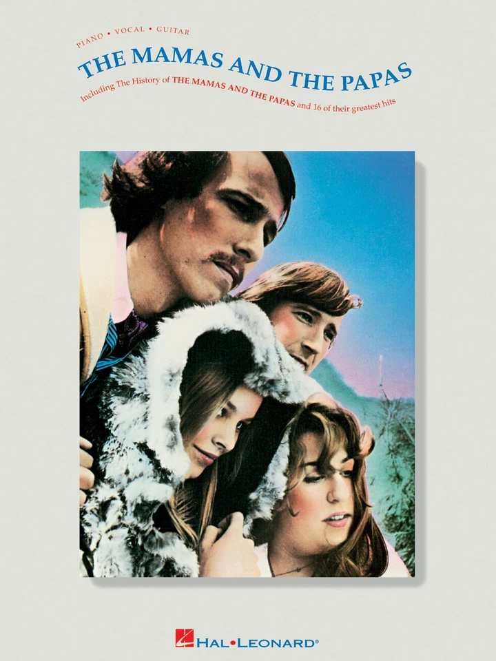 The Mamas & The Papas for Piano Sheet Music Guitar Chords Lyrics Rock Songs Book - Image 1 of 1