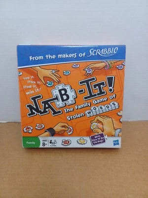 Scrabble Nab It Family Word Game .. Letter Tiles .. 2009 Hasbro - Image 1 of 4