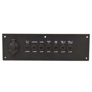 Axis Boat Breaker Switch Panel 3747033 | 2017 Black 9 3/4 x 3 Inch - Picture 1 of 4