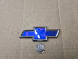 Chevy OEM 4 3/8" Blue Plastic Bowtie Bow Tie Vintage Emblem Badge Logo Nameplate - Bild 1 von 3