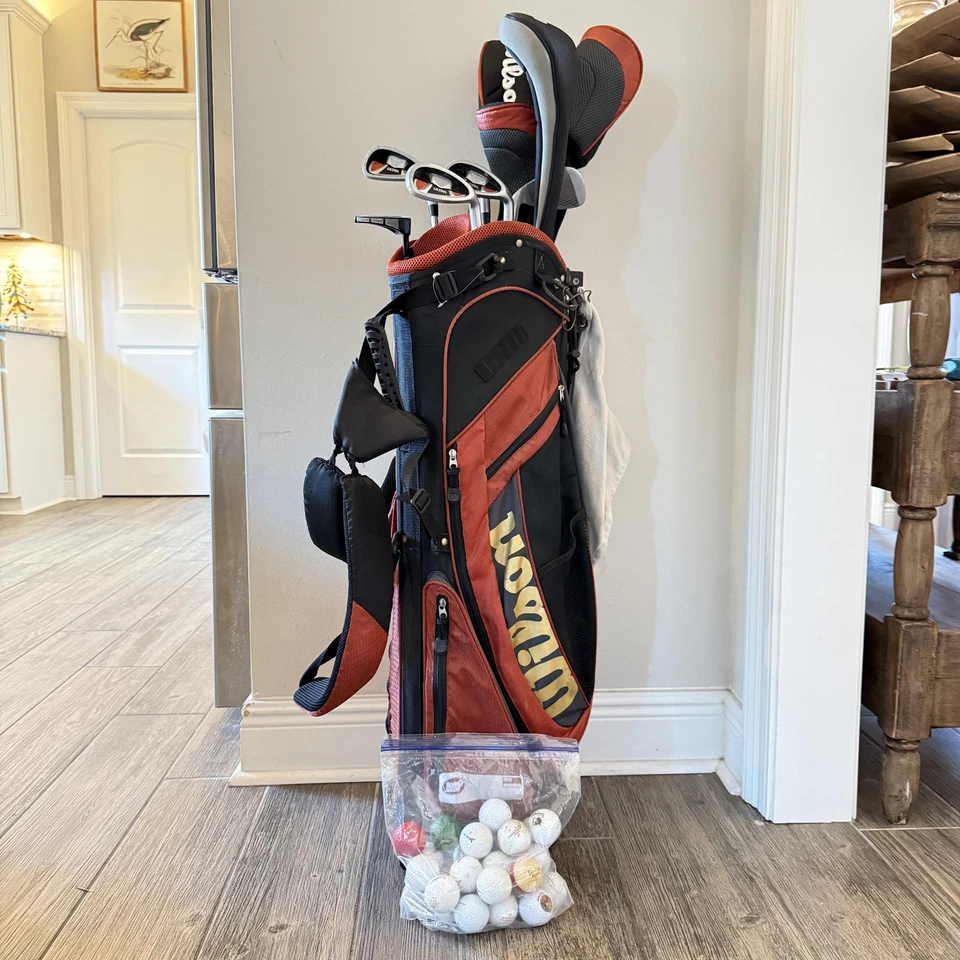 Wilson Ultra Golfschläger Set Tasche Eisen Drivers Putter Abdeckungen Daly Moment-i Extras - Bild 1 von 4