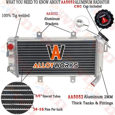 Radiador de carreras de aluminio para Kawasaki ER6N ER-6F NINJA 650R 2006 2007 2008 Foto 1 de 4