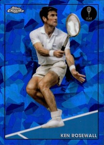 2021 Topps Chrome Sapphire Tennis Ken Rosewall Blue Sapphire Parallel Card #23