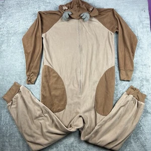 Jammies For Your Families Union Anzug Rentier Schlafanzug Kapuze Herren Large - Bild 1 von 4