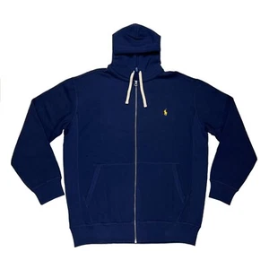 Polo Ralph Lauren Big & Tall Full Zip Hooded Hoodie Sweatshirt Jacket - Navy - Picture 1 of 5