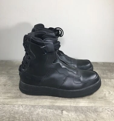 Womens Air Force 1 Nike High Rebel XX A01525 Black Sneakers Kicks Shoe Size 9.5 - Image 1 of 4
