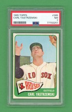 1965 Topps #385 Carl Yastrzemski **** PSA NM 7 **** Boston Red Sox baseball card