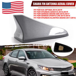 For 2014-2019 Kia Optima Silver Grey Shark Fin Antenna Cover Aerial Roof Gray