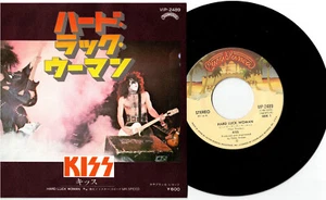 Kiss - Hard Luck Woman 7" 1977 JAPAN PRESSING Casablanca / Victor VIP-2489 - Foto 1 di 8