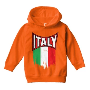 Italy Torn Flag - Italian Strong Proud Pride Europe Toddler/Youth Hoodie - Picture 1 of 12