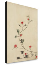 Canvas Print: Small Red Blossoms On A Vine, circa 1830