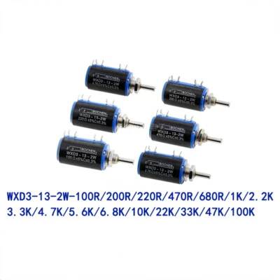 WXD3-13-2W Precision multi-turn potentiometer 1K/2.2K/3.3K/4.7K/10K/22K/47K/100K - Image 1 of 4