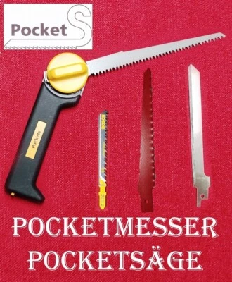 Pocket S 6-teiliges Taschensäge/Pocketsäge Holz/Metall Taschenmesser/Pocketmesse - Bild 1 von 4