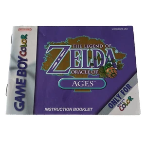 Nintendo GameBoy Color GBC Legend Zelda Oracle of Ages MANUAL ONLY Original Auth - Picture 1 of 3