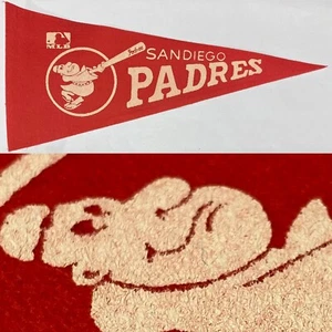 1969 SD San Diego Padres California 4x9 Mini Pennant Mlb Baseball - Picture 1 of 7