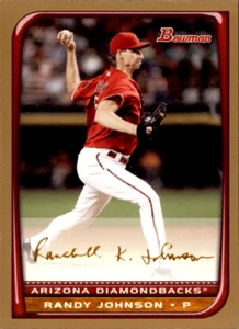 RANDY JOHNSON 2008 Bowman Gold Base #184 Arizona Diamondbacks Baseball Card - Picture 1 of 3