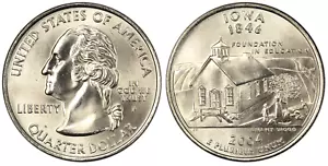 2004 P Iowa State Quarter. Uncirculated from US Mint Roll - Picture 1 of 1