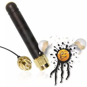 GSM 433 MHz. Antenne 50 mm 3dbi SIM800 SIM900 SIM868 A6 A9 Modul UF.L Anschluss - Bild 1 von 2
