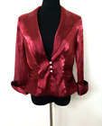 J. R. NITES Women's RED 100% Polyester Sleeveless Size 16