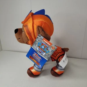 PAW PATROL Caballeros de Rescate ZUMA PELUCHE 8" Casco Visera 2022 NUEVO Naranja Nickelodeon - Imagen 1 de 7