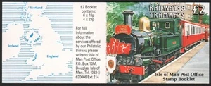 Isla de Man 1992 - número medio cuaderno de marca 27 ** - montado sin montar o nunca montado - ferrocarril / trenes - Imagen 1 de 2