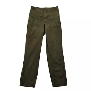Banana Republic High Rise Authentic Chino Pants Flat Front Womens 6 Olive Green - Picture 1 of 13