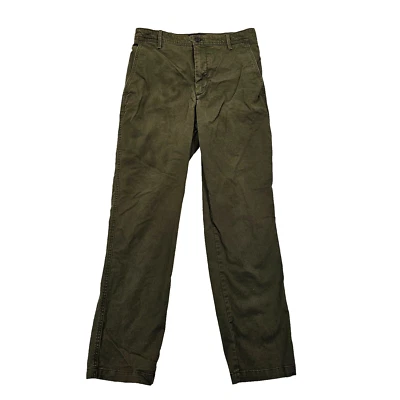 Banana Republic High Rise Authentic Chino Pants Flat Front Womens 6 Olive Green - Image 1 of 4