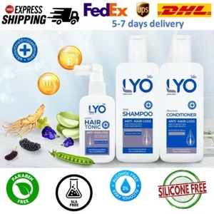 LYO Reduce Growth Fast Loss Dandruff Grow Hair Scalp Shampoo Conditioner Tonic - Picture 1 of 3