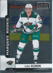 2017-18 UD OPC O-Pee-Chee Platinum LUKE KUNIN Rookie #178 Minnesota Wild