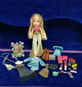 Bolso de Mano Vintage 2002 MGA Lil Bratz Moda Cloe Glam Muñeca y Accesorios Muy Raro  - Imagen 1 de 12