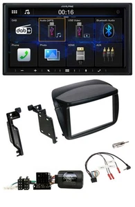 Alpine Bluetooth 2DIN Lenkrad DAB USB Autoradio für Fiat Doblo ab 2010 Opel Comb - Bild 1 von 11