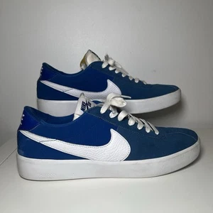 Nike SB Bruin React Mens Nike Trainers Size 8 Royal Blue VGC - Picture 1 of 12